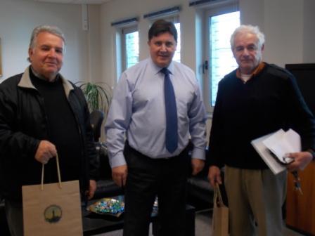 Συνάντηση με τον Πρόεδρο και τον Αντιπρόεδρο της Ελληνικής Λέσχης Αυτοκινούμενων Τροχόσπιτων 25-02-2015